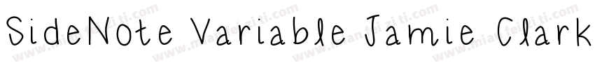 SideNote Variable Jamie Clarke Type字体转换